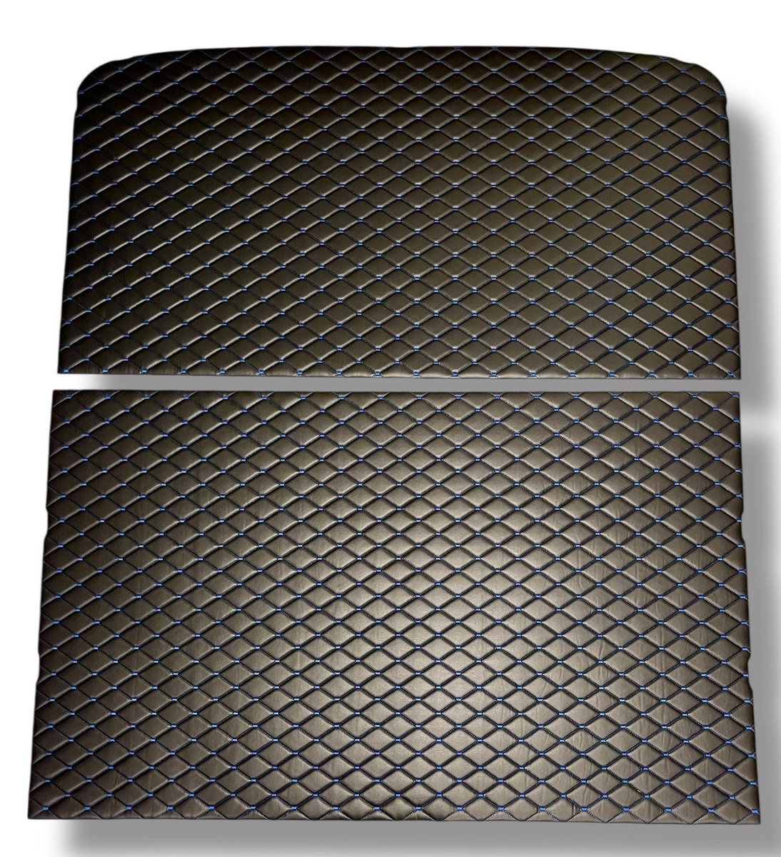 73-79 Ford Truck Crew Cab Headliner Door Panel Inserts Blk Diamond