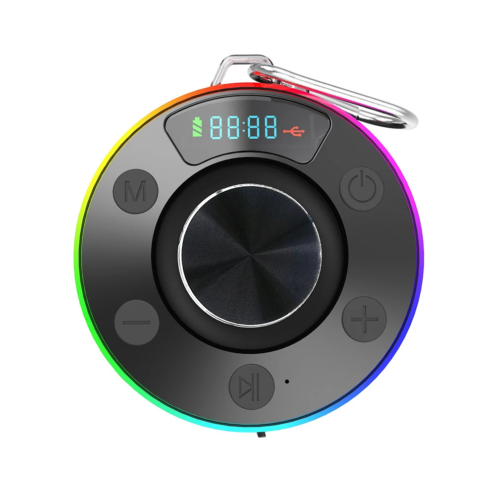 Bluetooth Shower Speaker 5.3 Waterproof Portable Wireless Speaker for Bath Pool Beach-image