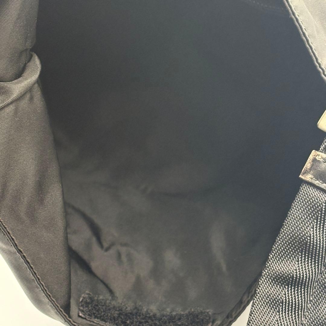 PRADA Nylon Shoulder Bag Black Triangle Logo Diagonal Crossbody Authentic Italy thumbnail 6