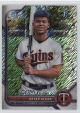 2022 Bowman Chrome Prospects Shimmer Refractor Bryan Acuna Acuña #BCP-151 10c7