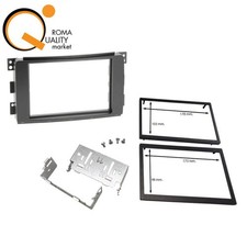 Kit 2 DIN Mascherina Autoradio Fit SMART ForTwo 2007-2010 Staffe 2 Cornici