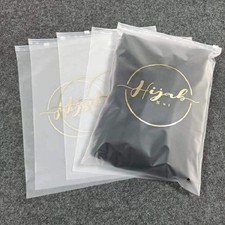 Matte Zipper Packaging Bags - Waterproof Garment Storage 30/50/100PCS