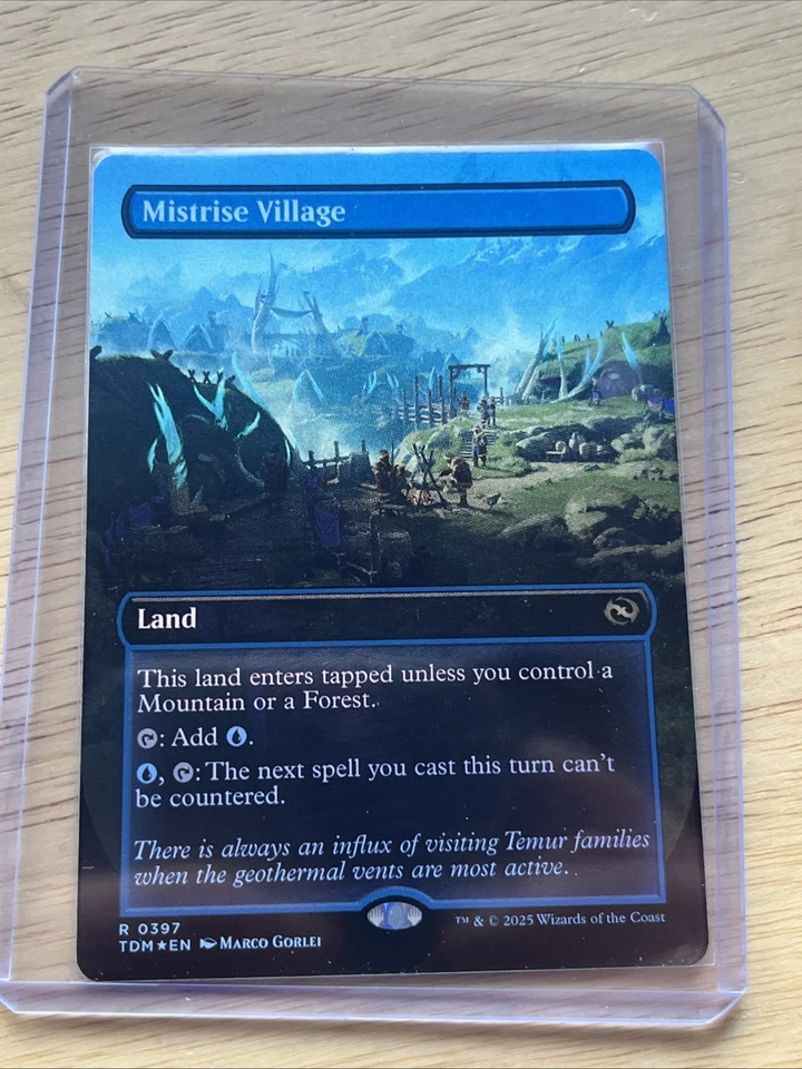 Mistrise Village (Borderless) Tarkir: Dragonstorm Foil NM Ships Now Free Ship - Image 3 of 4
