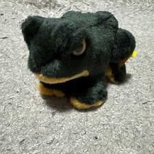 Stuffed Steiff Frog Black And Yellow