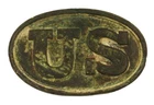 Civil War Relic Cartridge Box Plate Marked W.H. Smith Brooklyn 1839 Pattern