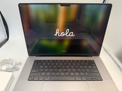 MacBook Pro 16 Space Gray 2021 3.2 GHz M1 Max 10-Core CPU 32-Core GPU 64GB 1TB