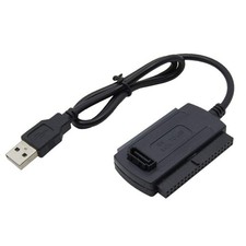 USB 2.0 to SATA IDE Adapter Cable Black 2.5/3.5/5.25 Inch Hard Drive Conv