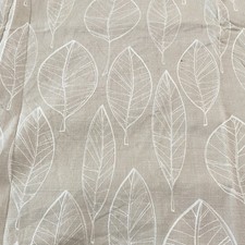 Pair Of Neutral John Lewis Cotton Lined Curtains 50” Drop 63” Width Per Panel