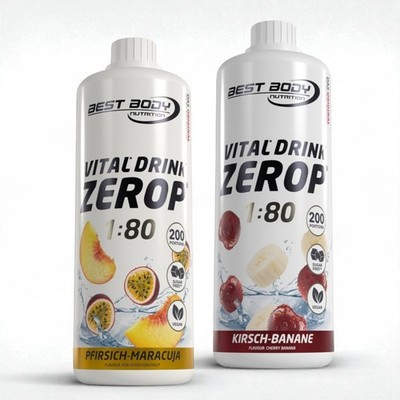 Best Body Low Carb Vital Drink  2 x 1 Ltr. Getränkesirup Konzentrat 12,50  /Ltr.