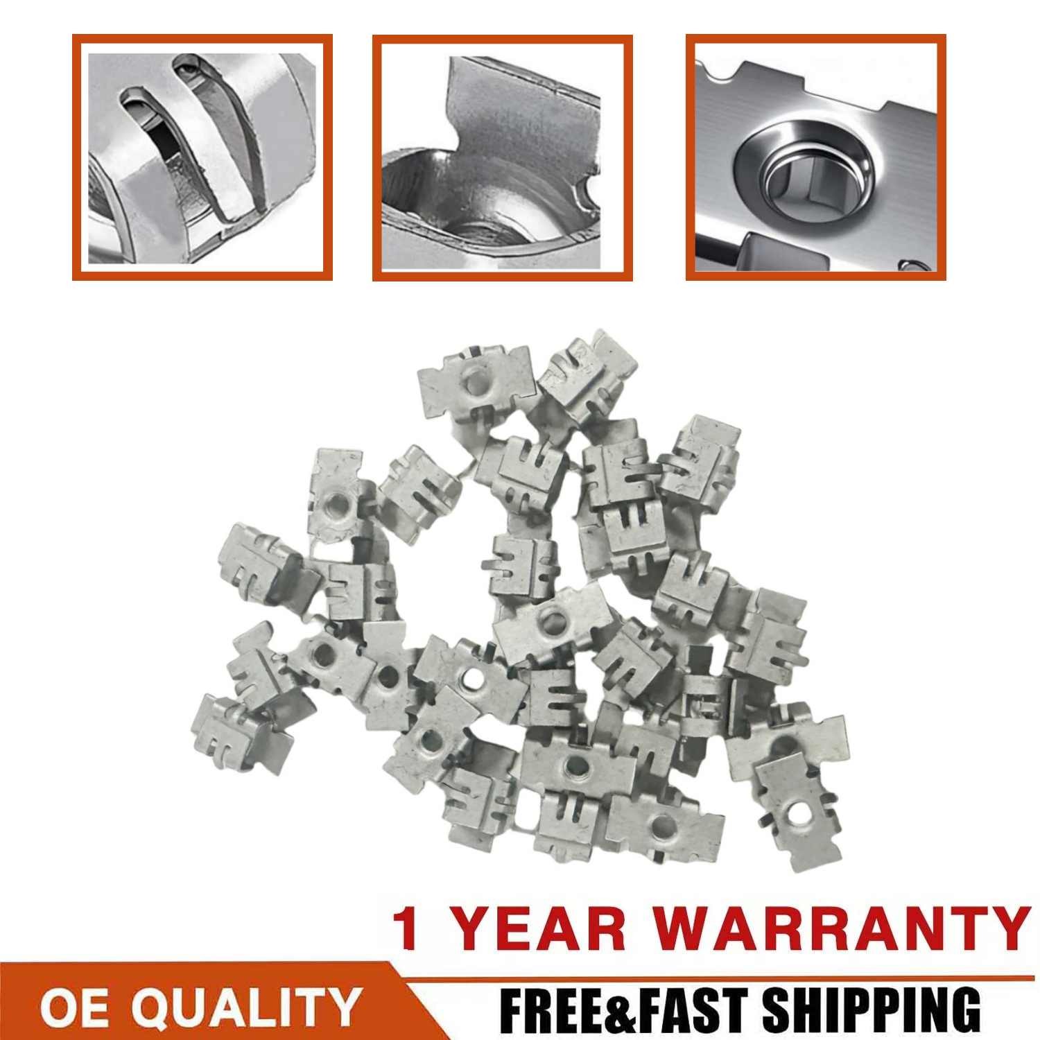 30PCS Bumper Fascia Fender Liner Special Nuts Retainers fit Chevrolet GMC NEW