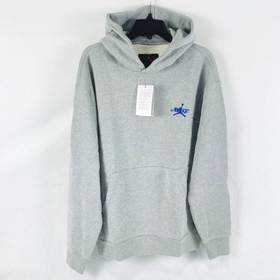 Jordan x Awake NY 100% Cotton Long Sleeve Fleece Hoodie In Gray