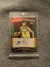 2025-26 Topps Marks of Excellence Ben Sheppard #ME-BS Green Rainbow Pacers /99