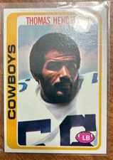 1978 Topps Thomas Hollywood Henderson Rookie card. rookie card picture