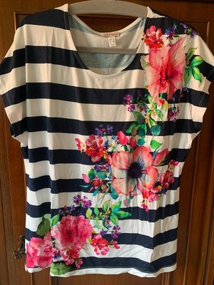 Alba Moda   Shirt  Gr. 42 angeschnittener  Arm gestreift NEU