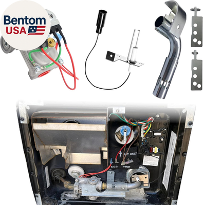 #ad RV Water Heater Replacement Parts Kit for Atwood: 93844 Solenoid Gas 91638 Burn $78.23
