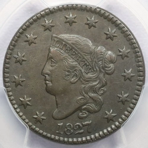 Photo of a 1827-P Large Cent from an eBay listing that sold on Jul 22, 2026