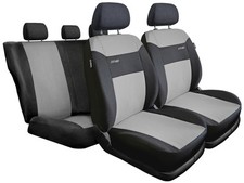Autositzbezüge Schwarz/Grau Komplettset Schonbezüge Bezügen für Ford Kuga I II