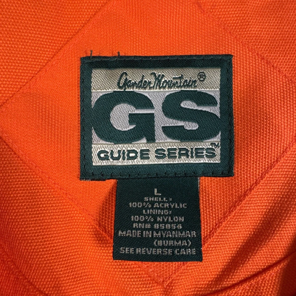 Gander Mountain Guide Series Blaze Orange Hunting Vest Size L Upland Small Game - Image 2 of 4
