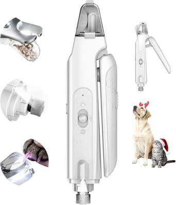 CATPICK 2-in-1 Dog & Cat Nail Clippers w/ Quick Sensor, LED & Safety Guard Safe