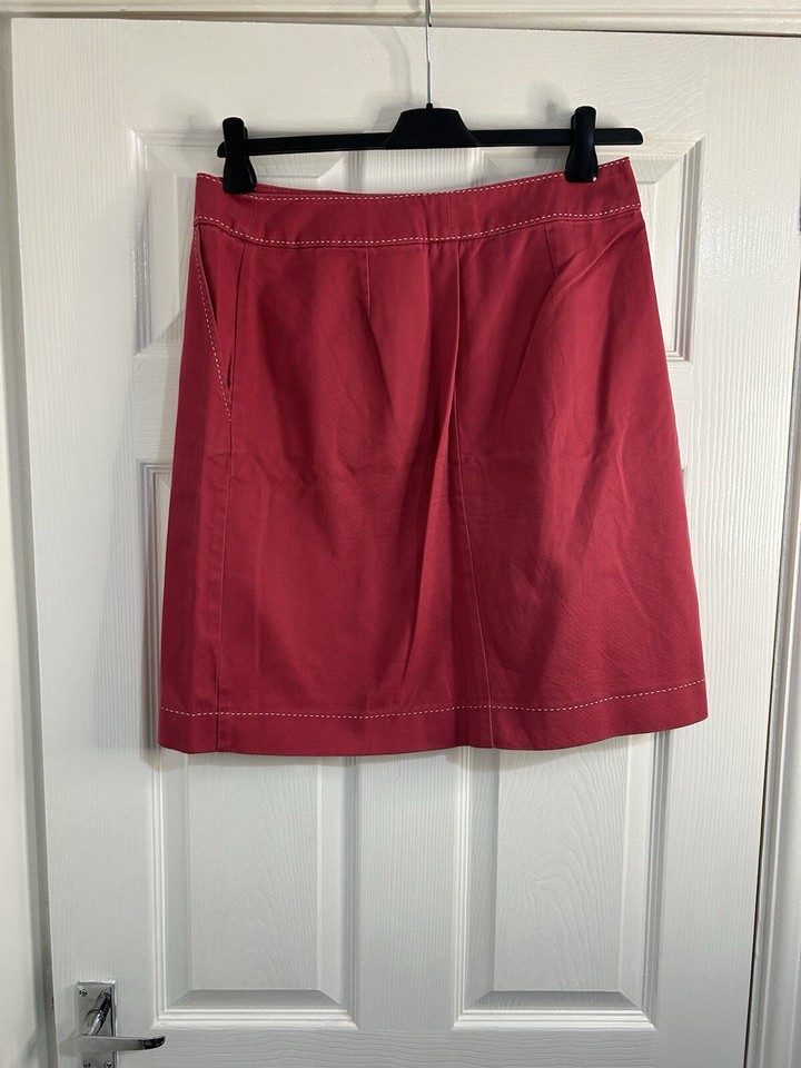 Boden a line red skirt size 12 eBay