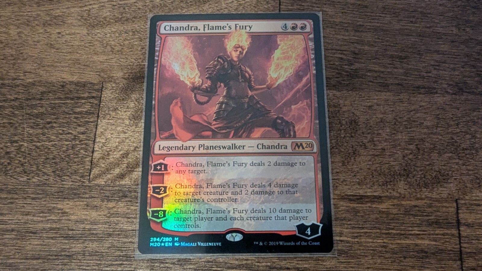 Chandra, Flame's Fury FOIL Core Set 2020 Mythic Rare CARD M20 - 294/280 M/NMint