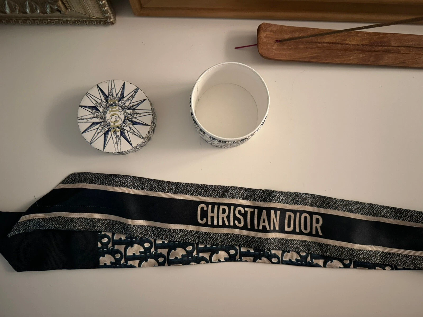 Foulard sergé oblique Christian Dior