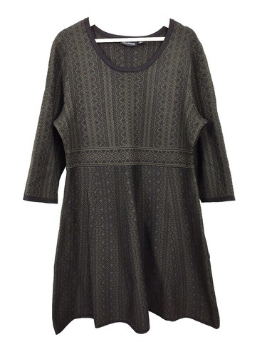 NEW Nina Leonard Dress Women's Medium Black Jersey Mesh Polka Dot 3/4  Sleeves | eBay