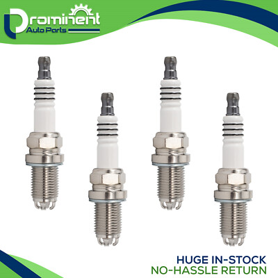Set of 4 Platinum Spark Plugs for Audi BMW Mini Volkswagen Replace 3199 BKR6EQUP