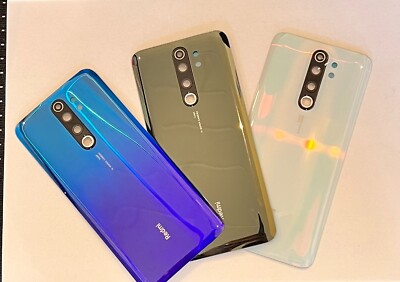 Xiaomi Redmi Note 8 Pro Akkudeckel,Rückseite Schwarz,Weiß,Blau, Rot+Cam Abdeckun