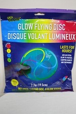 NEW Glow Stick Flying Frisbee Disc 7.7" Night Disk Play Night Glow Stick
