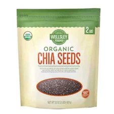 Wellsley Farms Organic Chia Seeds, 2 lbs. NO SHIP TO CA