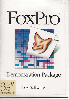 Vintage FoxPro Demonstration Package on 3.5 Disks - 1989, 1991 - For PC