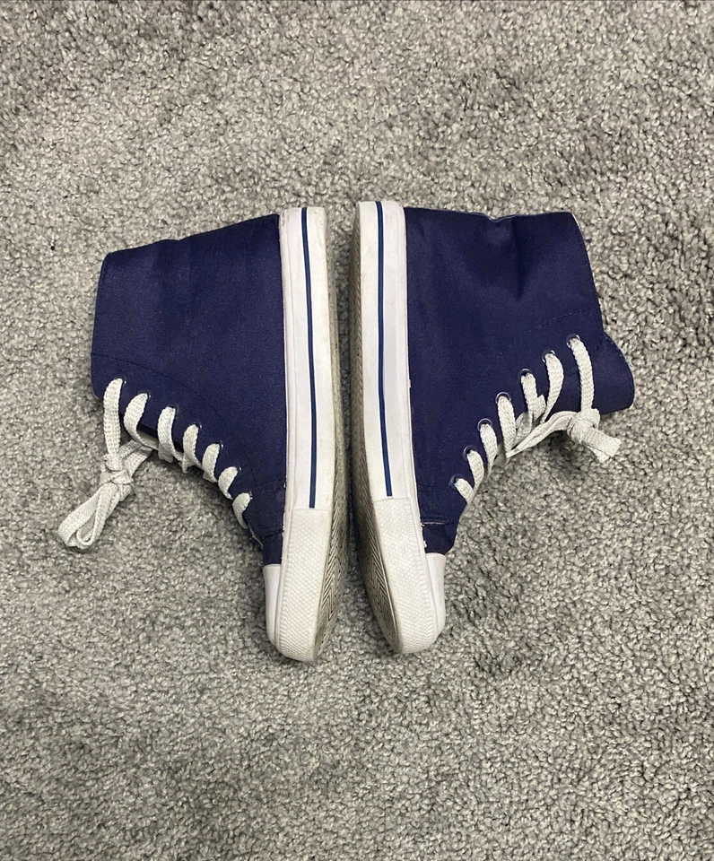 Niñas Jóvenes Elsa Lona Pantalla Alta Gráfica Zapatilla Azul Blanco Disney Frozen 5 Foto 2 de 4