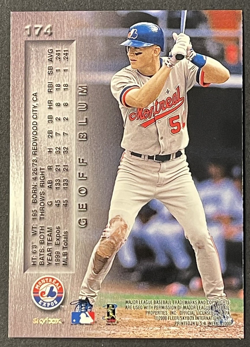 2000 Skybox Metal Montreal Expos Baseball Card #174 Geoff Blum | eBay