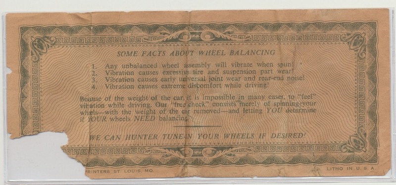 Vintage Hunter Wheel Balance Check Gift Certificate