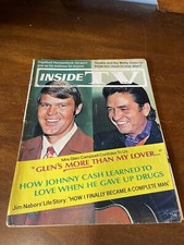 1970 April INSIDE TV Magazine  Glen Campbell / Johnny Cash