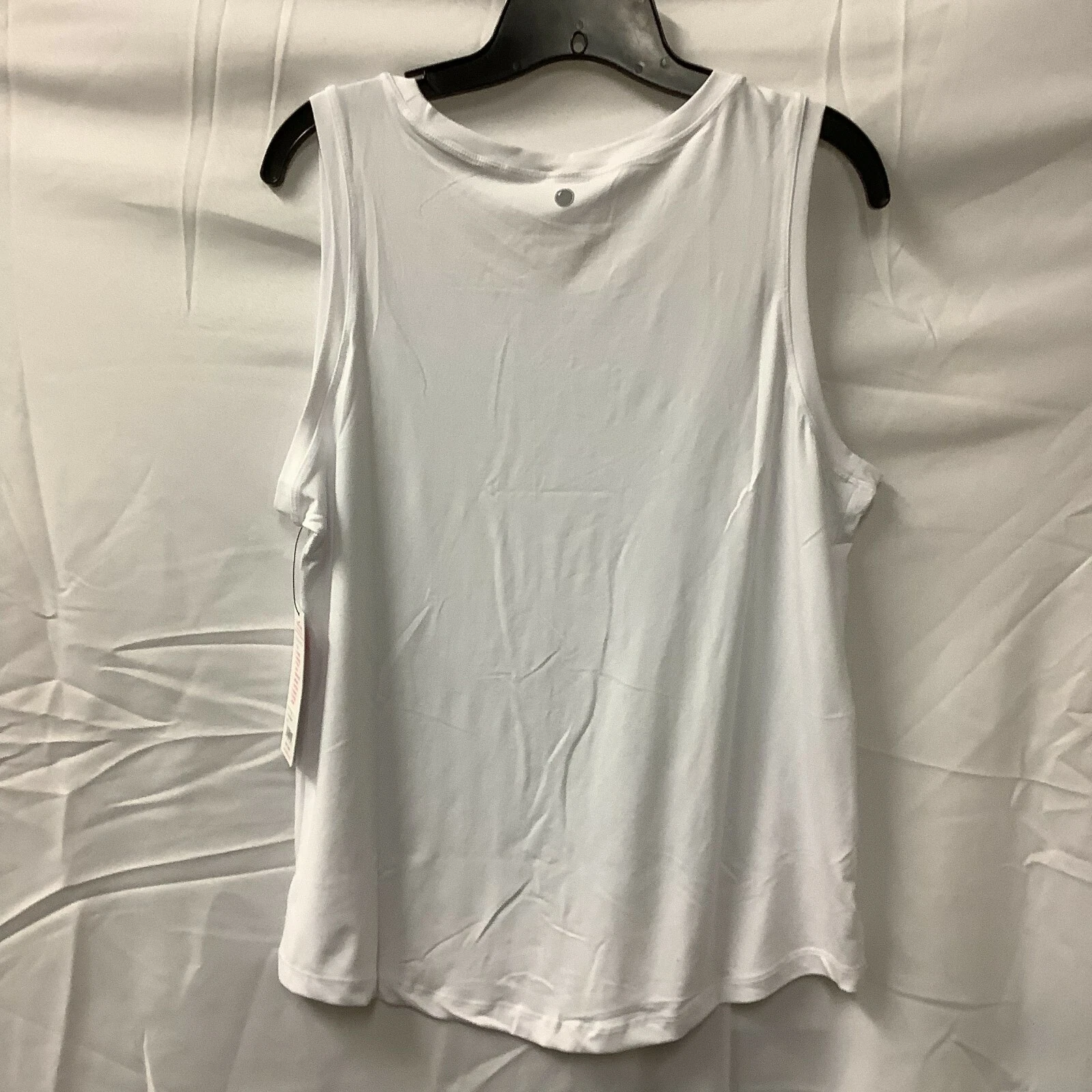 yogalicious heather sleeveless hi low muscle tank-top