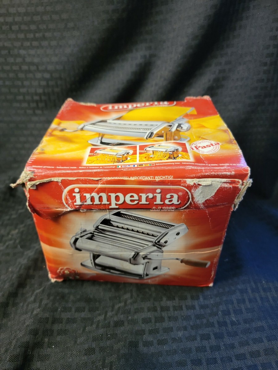 Imperia dal 1932 CHROME Noodle PASTA MAKER Machine Wood Handle