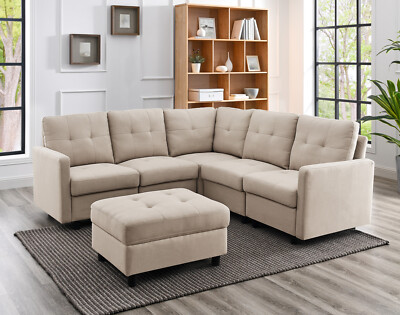 Modern Modular Sectional Sofa Living Room Furniture Set Casual DIY Couch