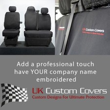 Renault Master (2010-2024) Tailored Front Seat Covers Inc Embroidery 236 Bem