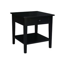 IC International Concepts Spencer End Table, Modern Minimalist Design, Versatile