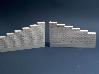 Monroe Models ~ O or S Scale ~ Wing Walls ~ Weathered Stone ~ 2-Pack ~ 951