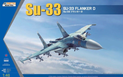 Kinetic Models 1:48 Scale Su-33 Flanker D Model #K48062~NEW in BOX