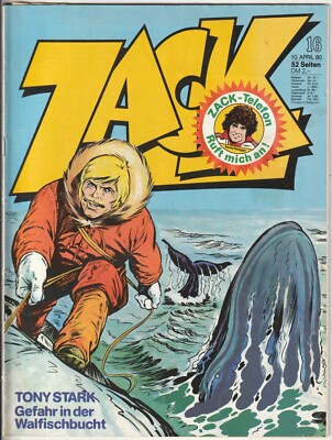   ZACK #16/1980 Tony Stark - Gefahr in der Walfischbucht, Koralle COMICHEFT Z2