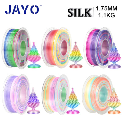JAYO 1,1KG 3D Drucker Filament SILK PLA+ 1.75mm Mit Spule Seidenglattes Finish