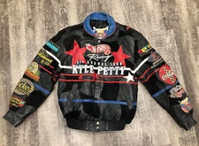 Nascar Kyle Petty 5th Annual Charity Ride 1999 Jeff Hamilton Leather Jacket RARE