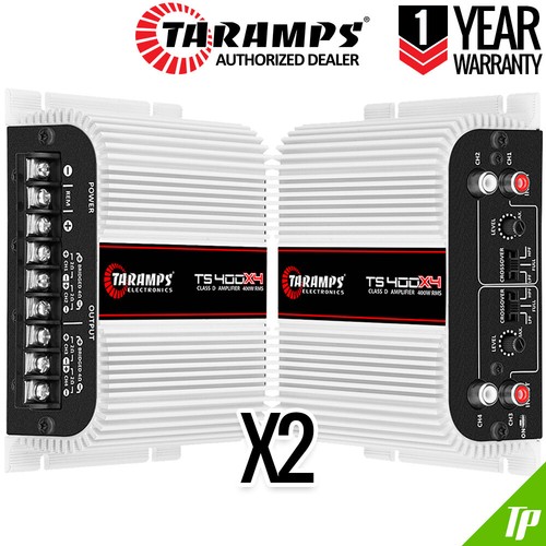 2 Taramps TS 400X4 2 Ohm Amplifier 4 Channel 400 W Compact Car Amp