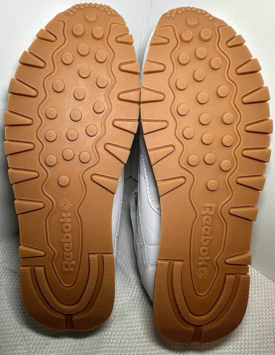 Size 7 Reebok Classic Leather Junior White Gum Bottom GZ6098 | eBay