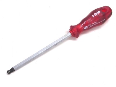 FELO #627 BALL END HEX SCREWDRIVER, 8mm x 150mm, GERMANY