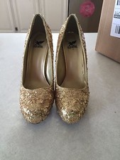 5 inch sequin heels size 7.1/2.